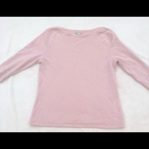 Investments Pink Crew Neck Sweater